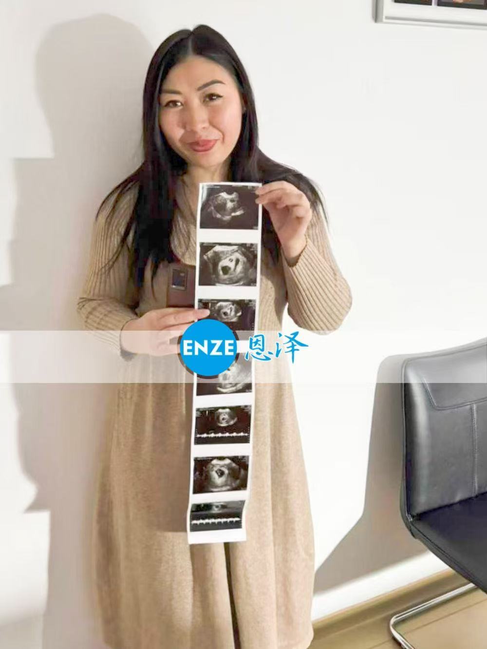 格鲁吉亚试管婴儿助孕爱心使者同暖三胞胎6周检查顺利通过