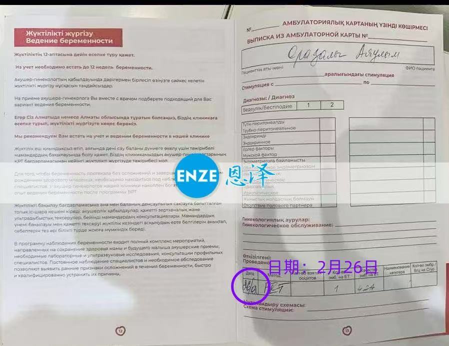 格鲁吉亚试管婴儿助孕爱心使者顺利完成移植