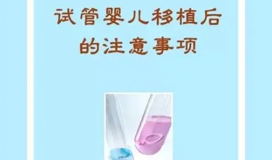 试管婴儿移植后注意事项：提高成功率的关键指南