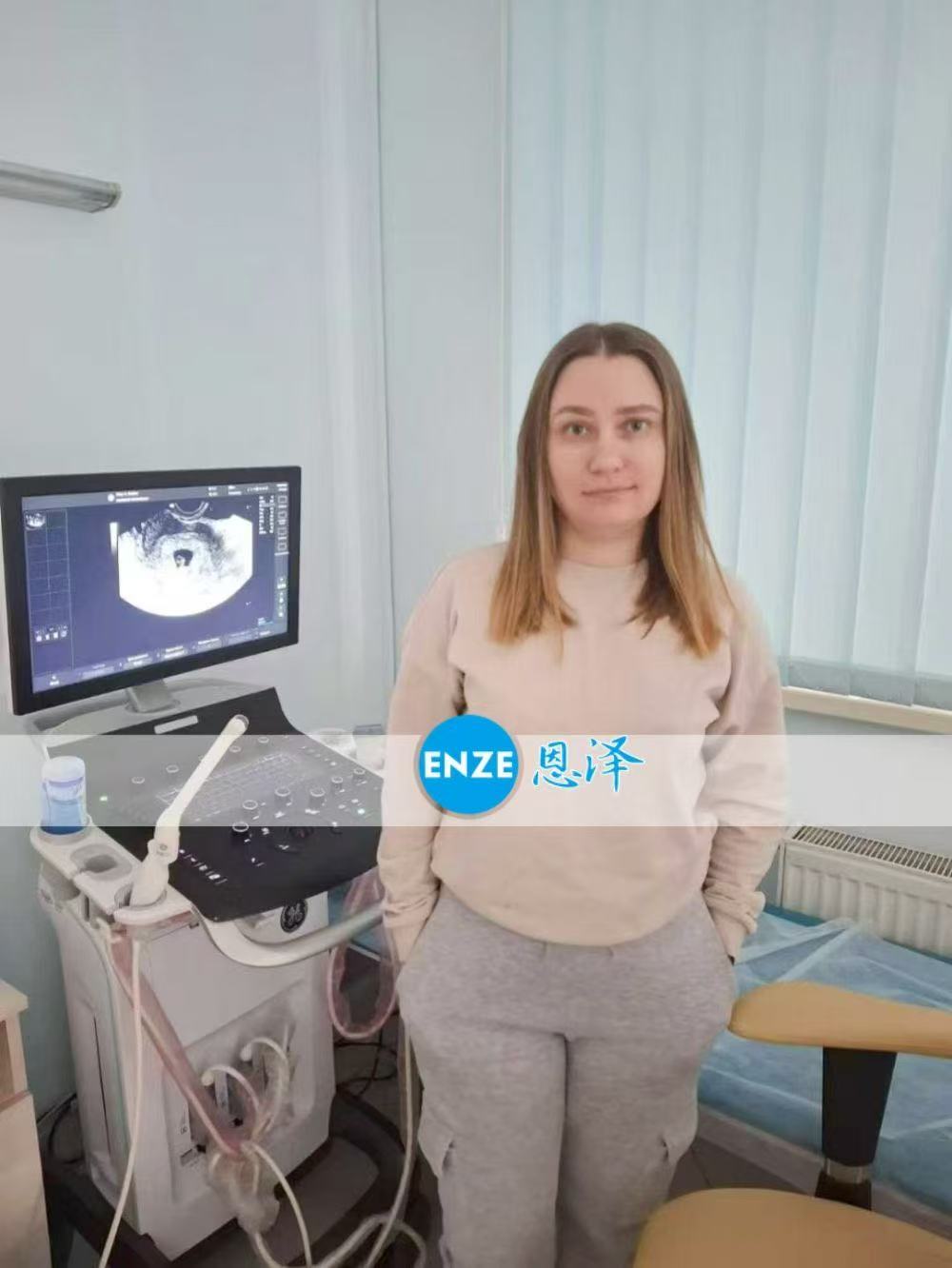 乌克兰试管婴儿助孕爱心使者5周第一次产检顺利通过
