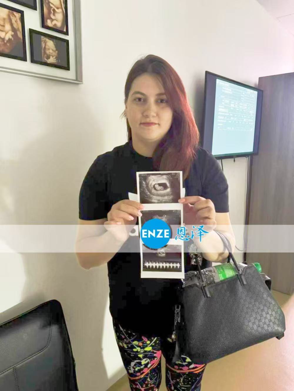格鲁吉亚试管婴儿助孕爱心使者9周产检进展顺利