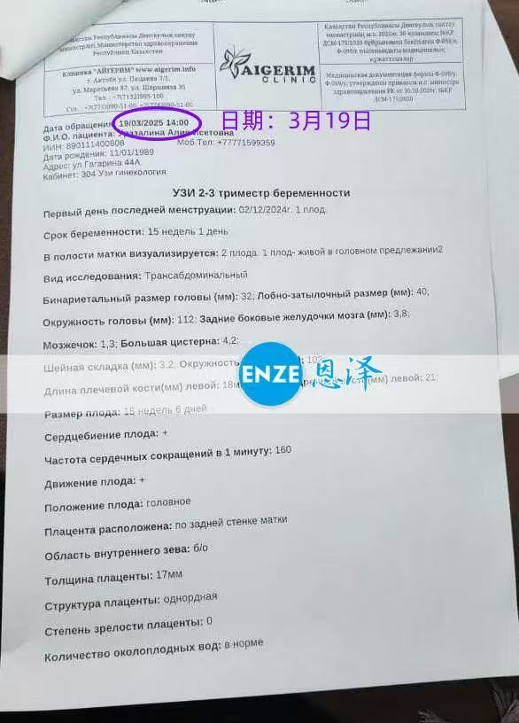 格鲁吉亚试管婴儿助孕爱心使者平稳通过16周产检